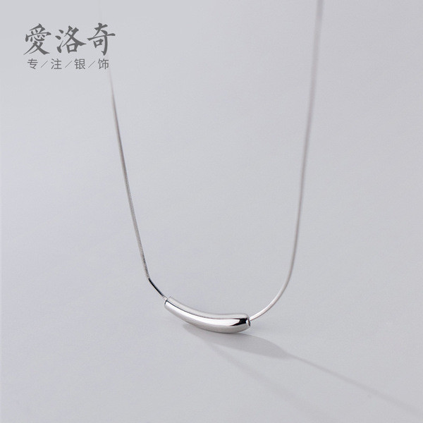 A31239 s925 sterling silver irregular fashion chic necklace