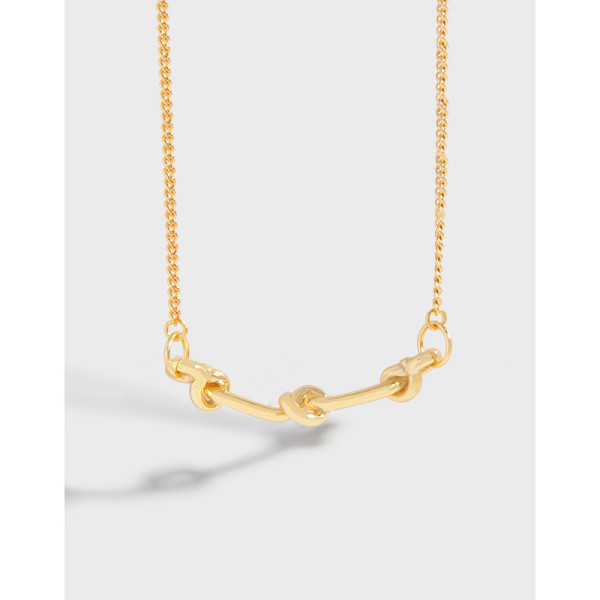 A35412 design minimalist twist necklace
