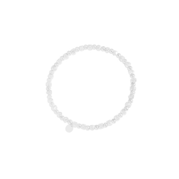 A35032 design geometric irregular silver silver stretchy rope charm bracelet