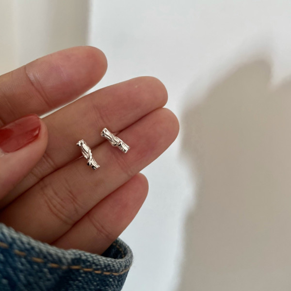 A44998 s925 silver tree quality stud simple cute earrings