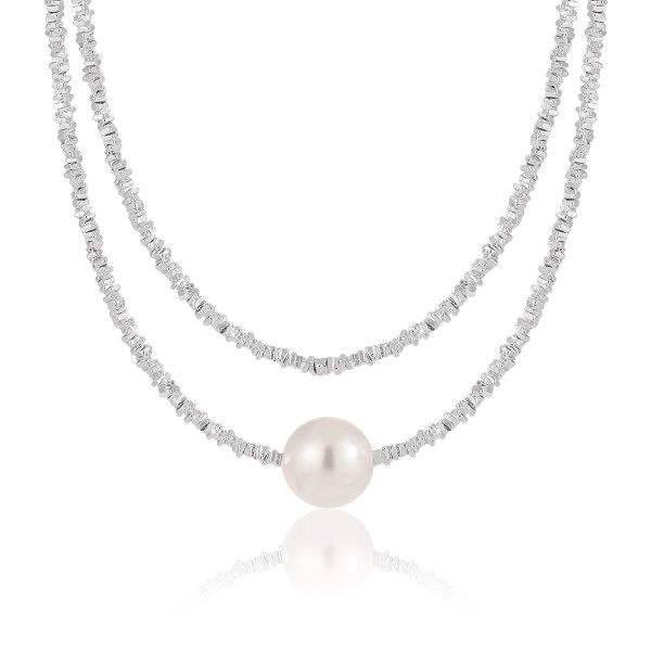A42374 design unique pearl s925 sterling silver necklace