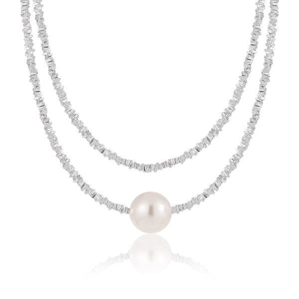 A42374 design unique pearl s925 sterling silver necklace