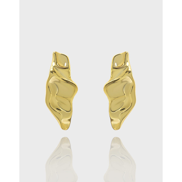A36044 design minimalist irregular qualitys925 sterling silver earrings
