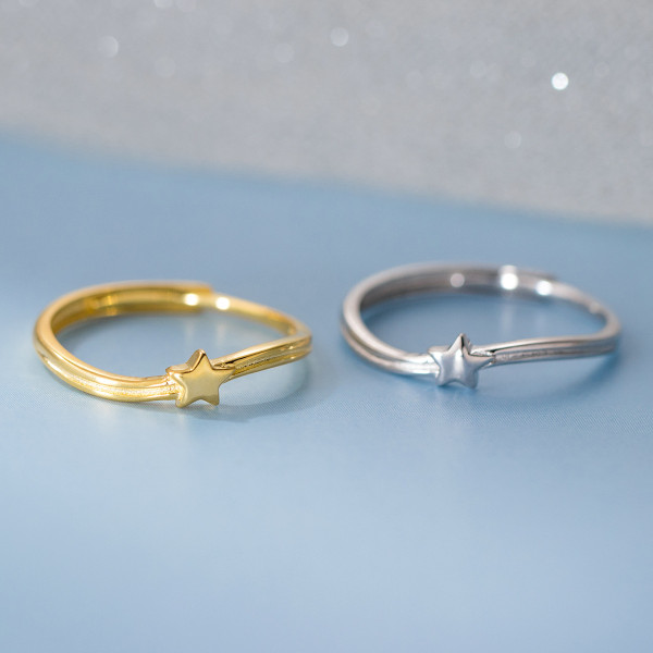 A46075 s925 sterling silver dainty simple bar weave ring