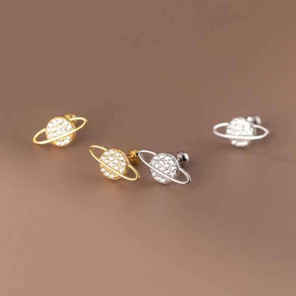 A35442 s925 sterling silver rhinestone earrings