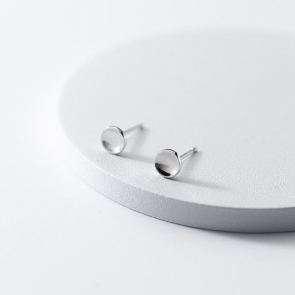 A35749 s925 sterling silver cute trendy fashion simple earrings