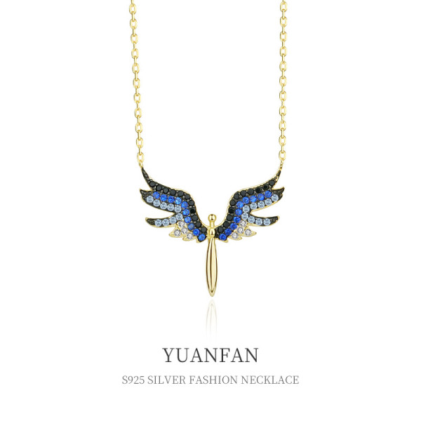 A37269 925 sterling silver angelwing necklace