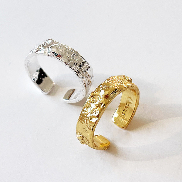 A32591 designer 925 sterling silver irregular ring