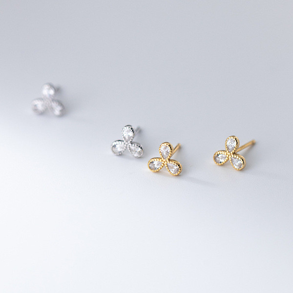 A34885 s925 sterling silver sweet earrings