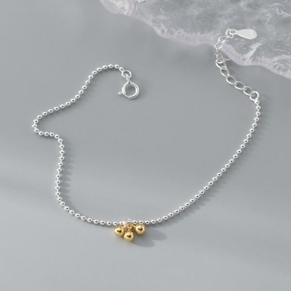 A45922 s925 silver trendy sweet charm bracelet