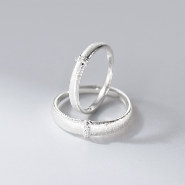 A46442 s925 sterling silver simple rhinestone ring