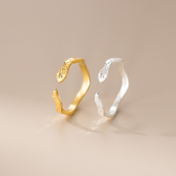 A45310 s925 sterling silver trendy sweet serpent ring