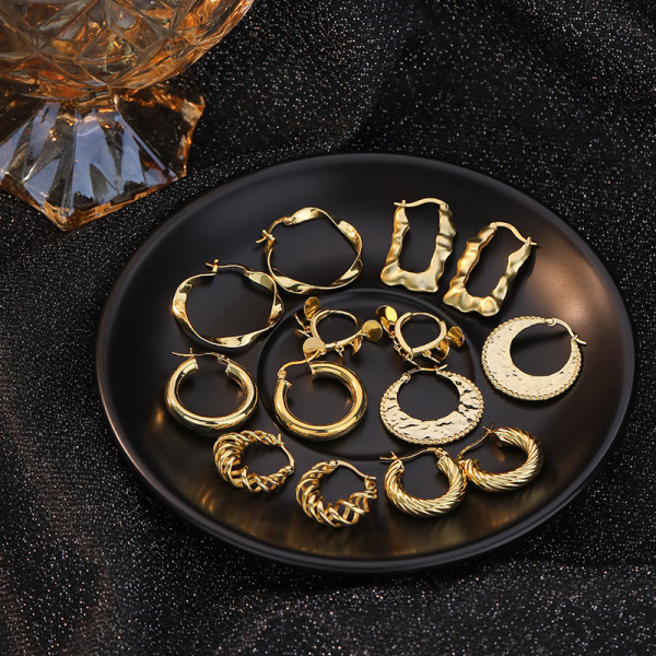 A39351 grade sterling silver vintage unique earrings
