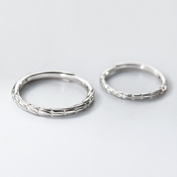 A46441 s925 sterling silver simple bar tree ring