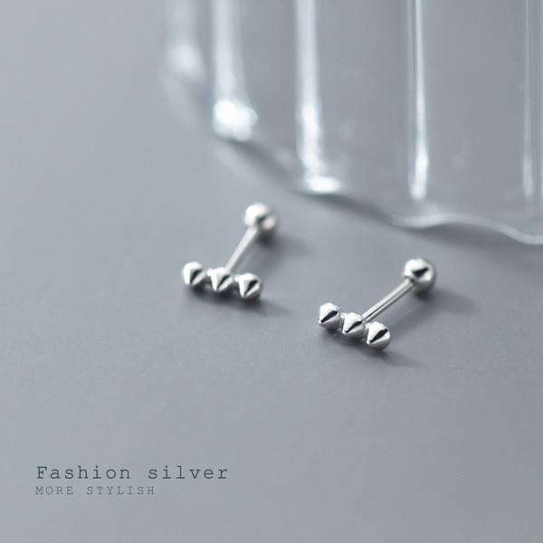 A32361 s925 sterling silver cute unique geometric earrings