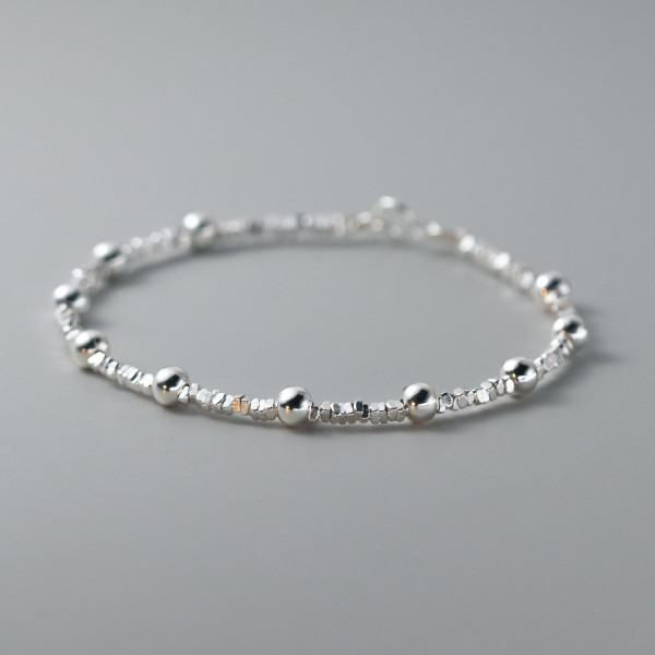 A40158 s925 sterling silver simple charm trendy elegant bracelet