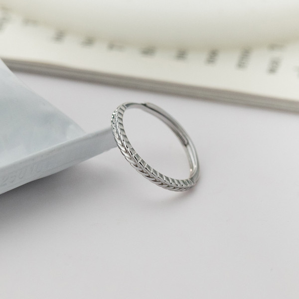 A43299 s925 sterling silver dainty elegant simple ring