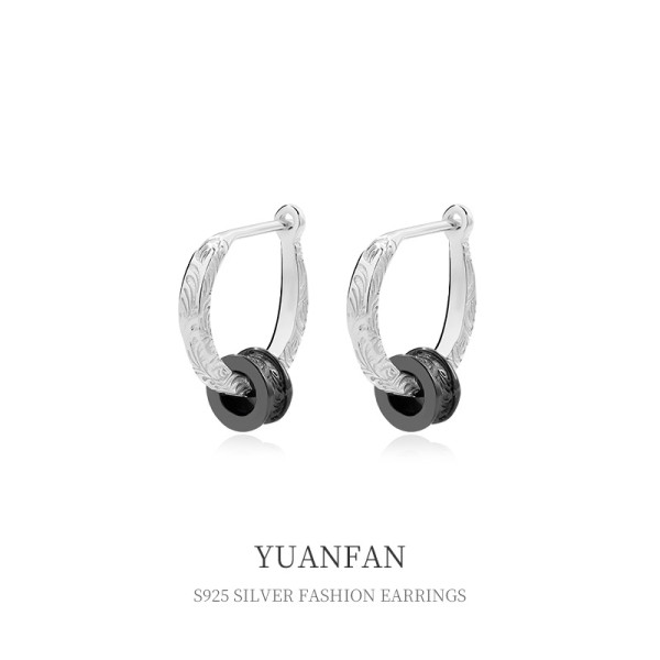A38630 sterling silver unique fashion design earrings