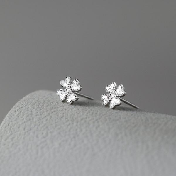 A45560 s925 sterling silver trendy sweet stud earrings
