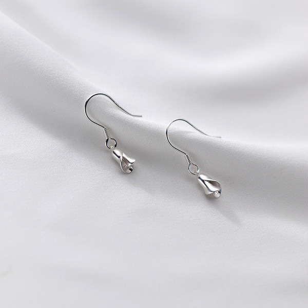 A34671 s925 sterling silver rose earrings