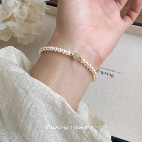 A46360 s925 silver sweet natural charm bracelet