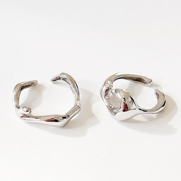 A32659 925 sterling silver simple silver ring
