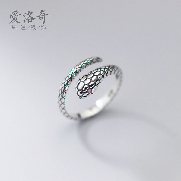 A32146 s925 sterling silver unique ring