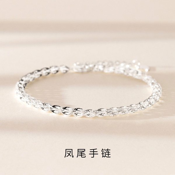 A41914 s925 silver charm design starts bracelet