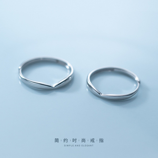 A32178 s925 sterling silver chicV women adjustabl ring