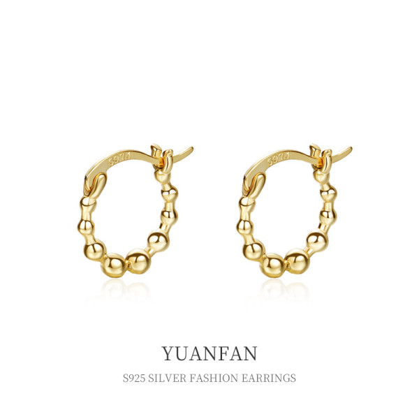 A37117 925 sterling silver vintage beaded earringsi
