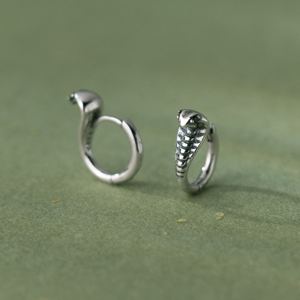 A38259 s925 sterling silver thai vintage elegant unique earrings