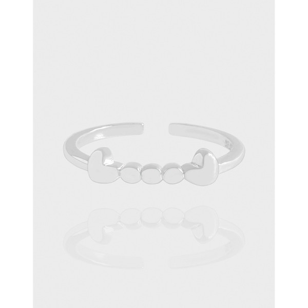 A42803 design big heart sterling silver s925 heartshape ring