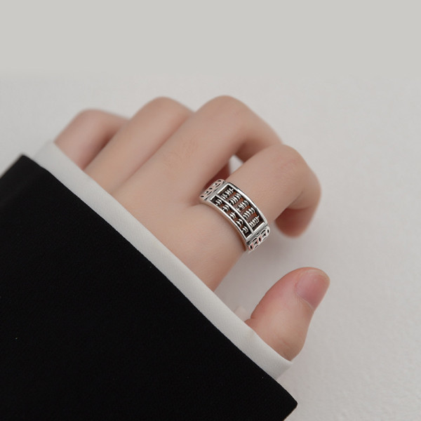 A36318 s925 sterling silver vintage silver ring