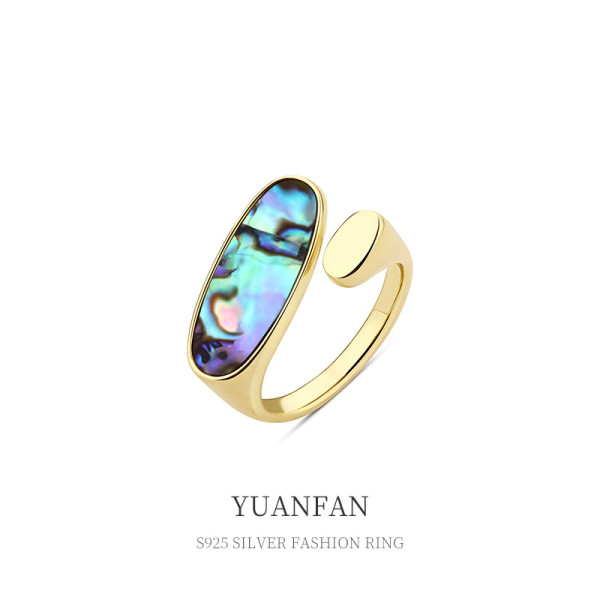 A36245 s925 sterling silver vintage simple fashion ring