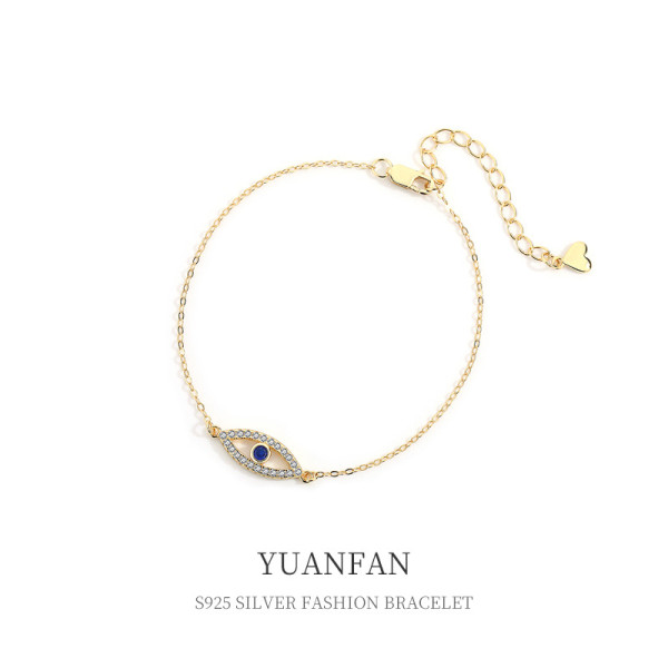 A39348 sterling silver cubic zirconia charm design bracelet