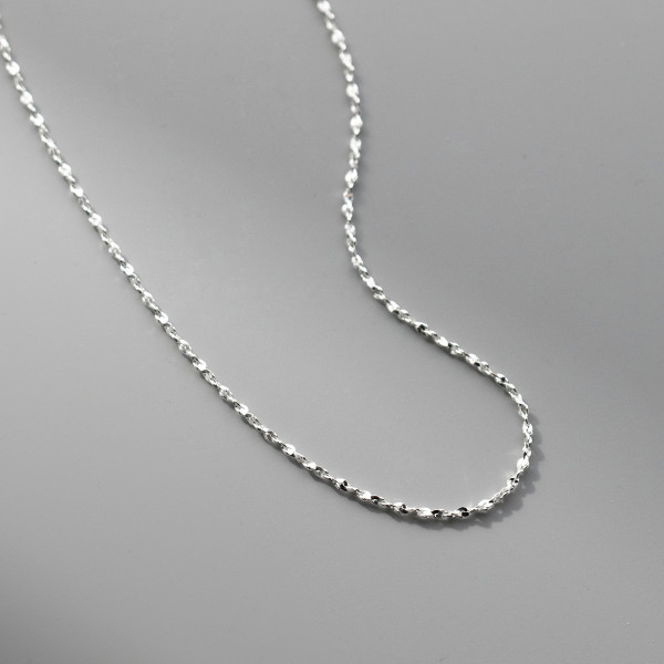 A40907 s925 sterling silver starts chain bar elegant necklace