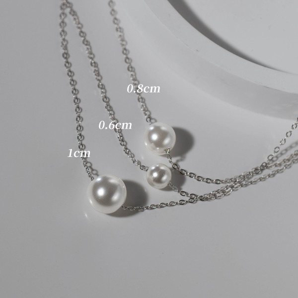 A44197 s925 silver trendy sweet unique cross necklace