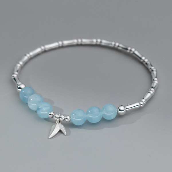 A40244 s925 sterling silver leaf charm design elegant bracelet