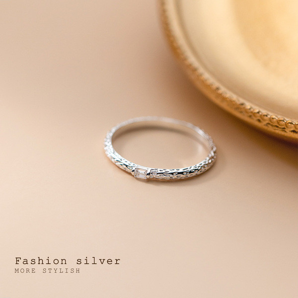 A32164 s925 sterling silver trendy rhinestone unique chic fashion ring
