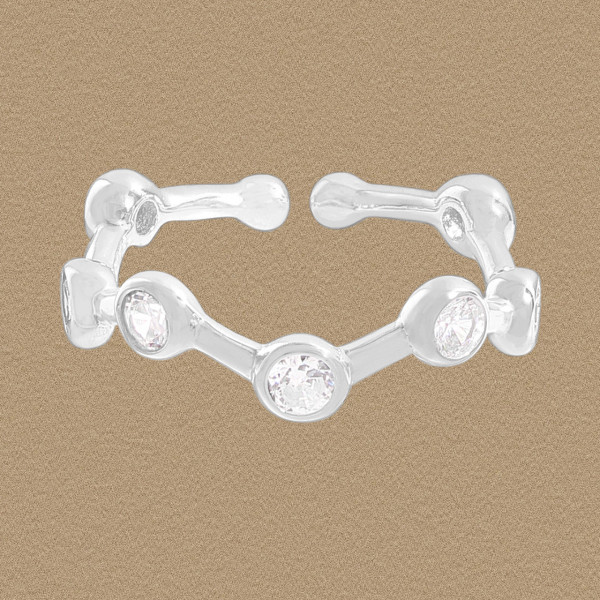 A45089 cubic zirconia sterling silver s925 ring