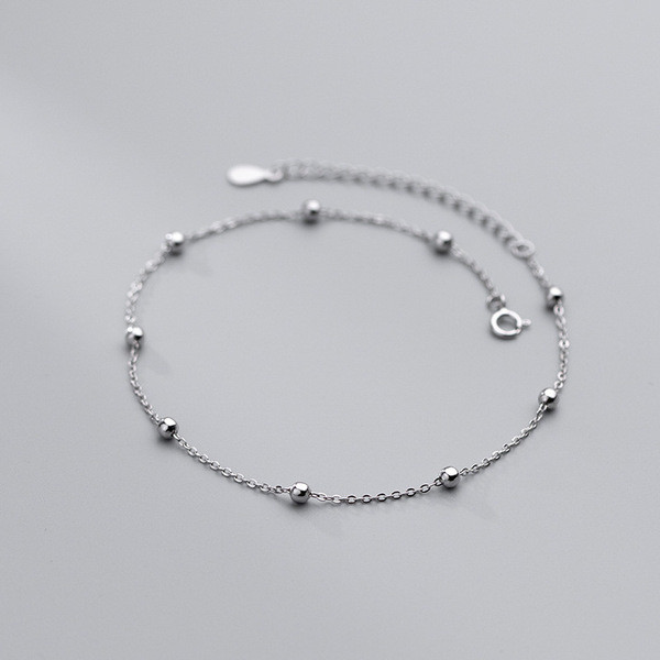 A34300 s925 sterling silver fashion simple anklet chic trend bracelet