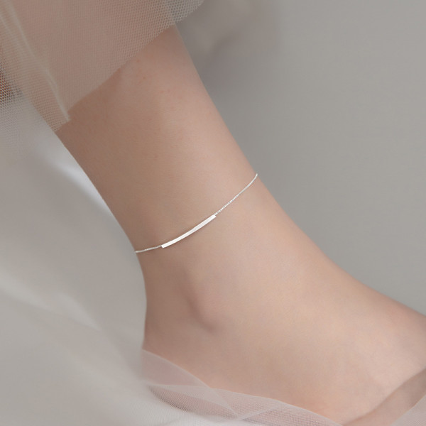 A35007 s925 sterling silver fashion anklet chic trendy bracelet