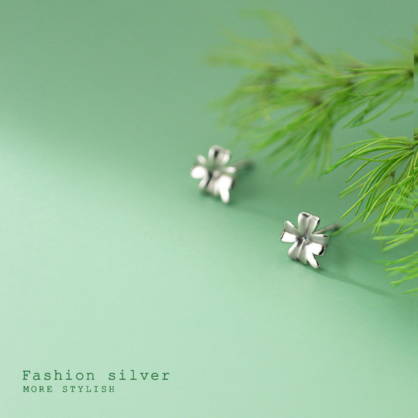 A31732 s925 sterling silver chic sweet earrings