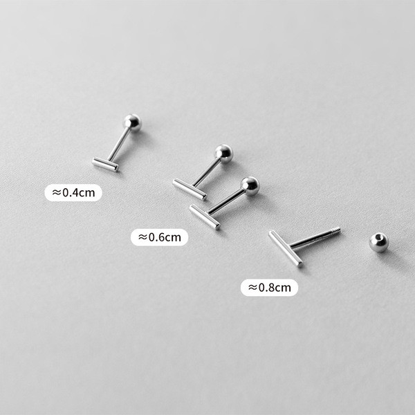 A31822 s925 sterling silver piercing cute earrings
