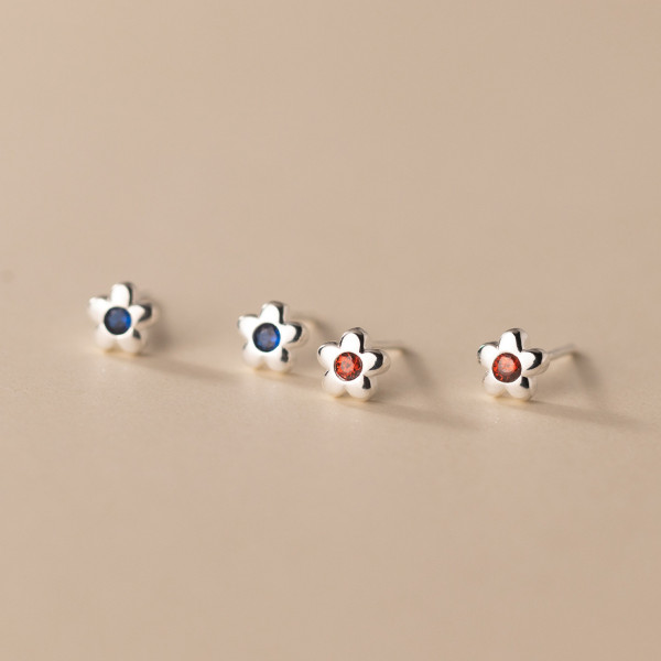 A35740 s925 sterling silver rhinestone earrings