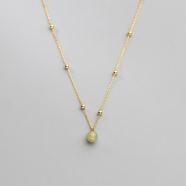 A43316 s925 silver vintage simple ethnic elegant necklace