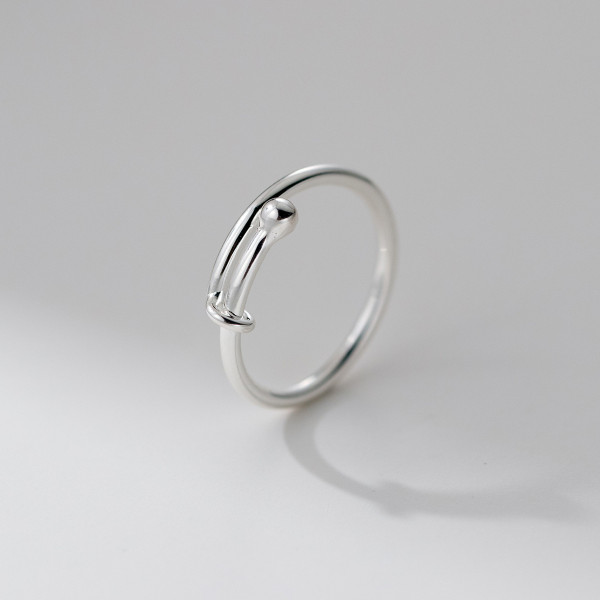 A42988 s925 sterling silver fashion simple ring