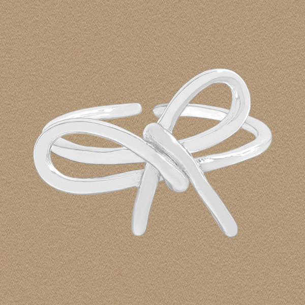 A44280 geometric bar hollowed butterfly sterling silver s925 ring