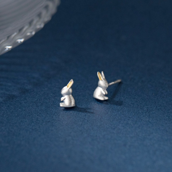 A37078 s925 sterling silver sweet white earrings