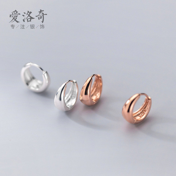 A31655 s925 sterling silver simple chic earrings